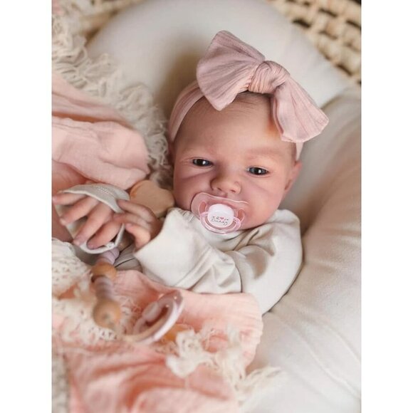 🆕20Inch Realistic Baby Mila With Weighted Cloth Body Toddler Girl Reborn Baby - Picture 8 of 12
